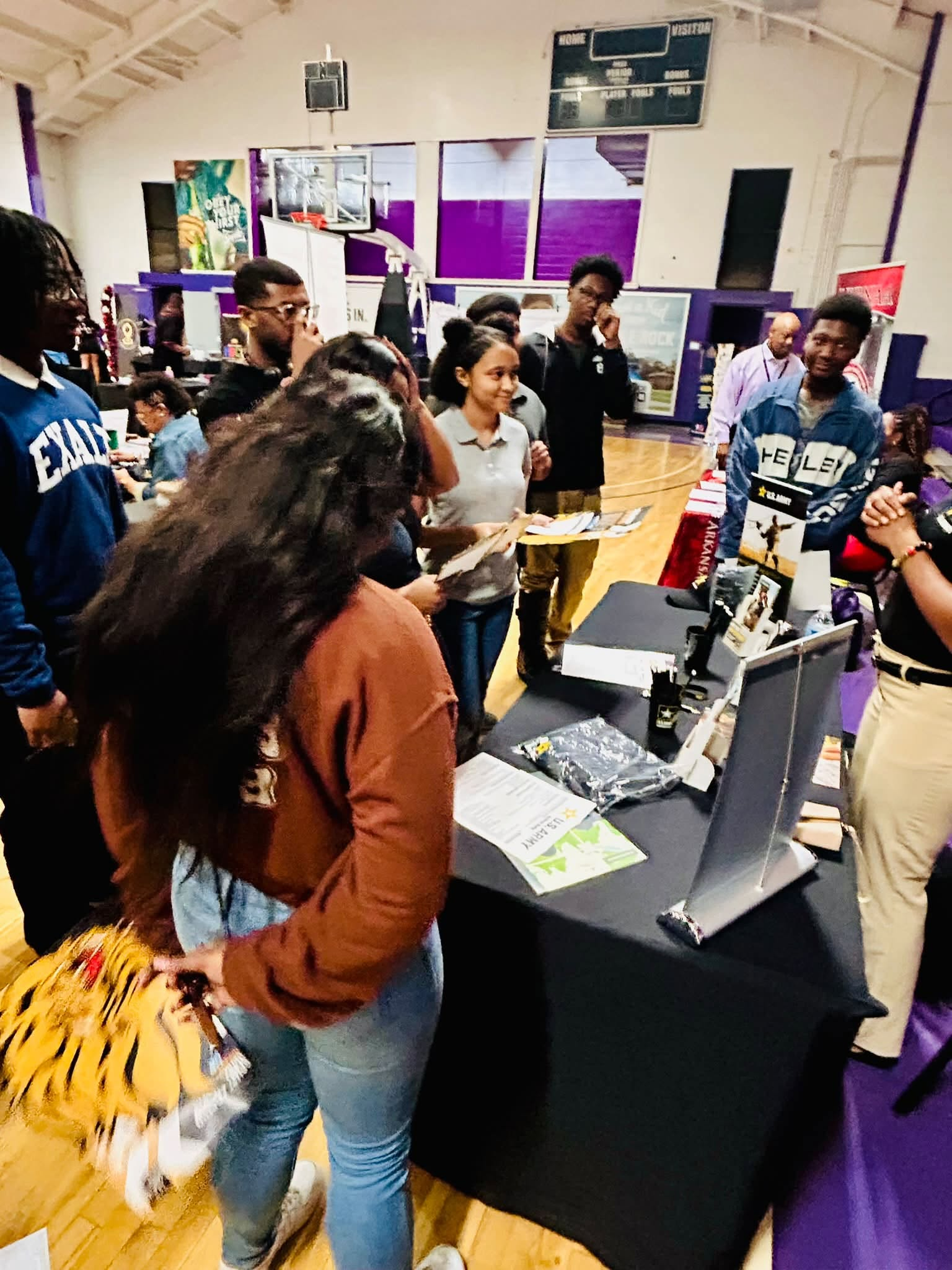 HBCU students networking at the National Black Wall Street Career Fest